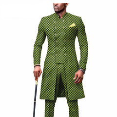 New Casual African Fashion Men's Suit Slim Two - piece Set спортивный костюм мужской Pant Sets Ropa Para Hombres suits for men - SHOWLU FASHION STORE
