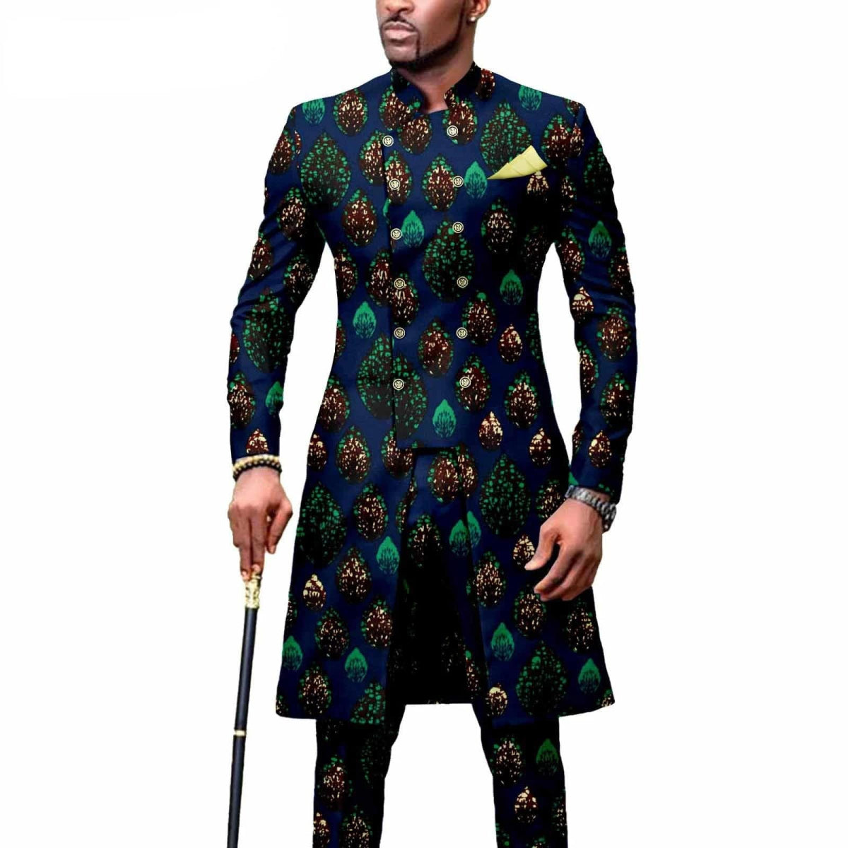 New Casual African Fashion Men's Suit Slim Two - piece Set спортивный костюм мужской Pant Sets Ropa Para Hombres suits for men - SHOWLU FASHION STORE