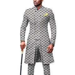 New Casual African Fashion Men's Suit Slim Two - piece Set спортивный костюм мужской Pant Sets Ropa Para Hombres suits for men - SHOWLU FASHION STORE