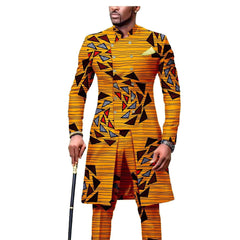 New Casual African Fashion Men's Suit Slim Two - piece Set спортивный костюм мужской Pant Sets Ropa Para Hombres suits for men - SHOWLU FASHION STORE