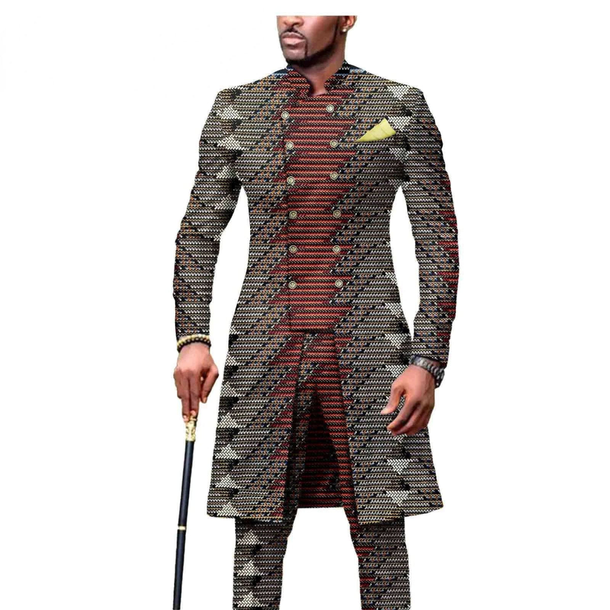 New Casual African Fashion Men's Suit Slim Two - piece Set спортивный костюм мужской Pant Sets Ropa Para Hombres suits for men - SHOWLU FASHION STORE