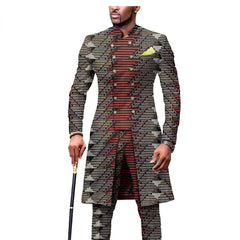 New Casual African Fashion Men's Suit Slim Two - piece Set спортивный костюм мужской Pant Sets Ropa Para Hombres suits for men - SHOWLU FASHION STORE