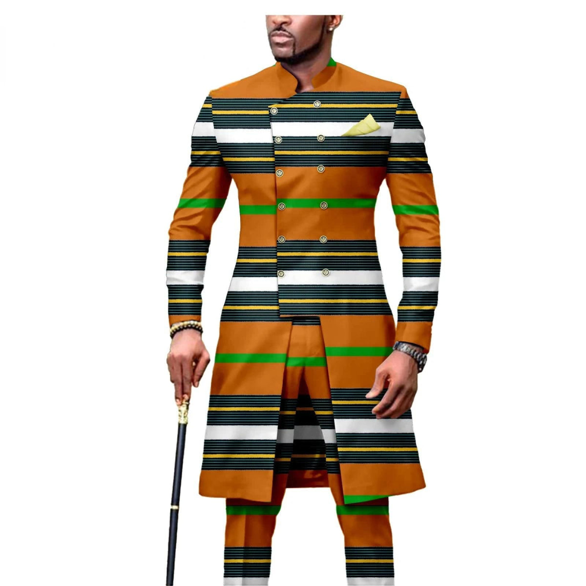 New Casual African Fashion Men's Suit Slim Two - piece Set спортивный костюм мужской Pant Sets Ropa Para Hombres suits for men - SHOWLU FASHION STORE
