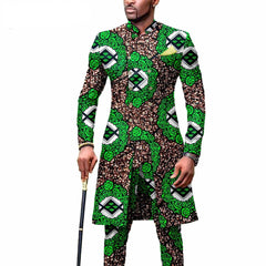 New Casual African Fashion Men's Suit Slim Two - piece Set спортивный костюм мужской Pant Sets Ropa Para Hombres suits for men - SHOWLU FASHION STORE