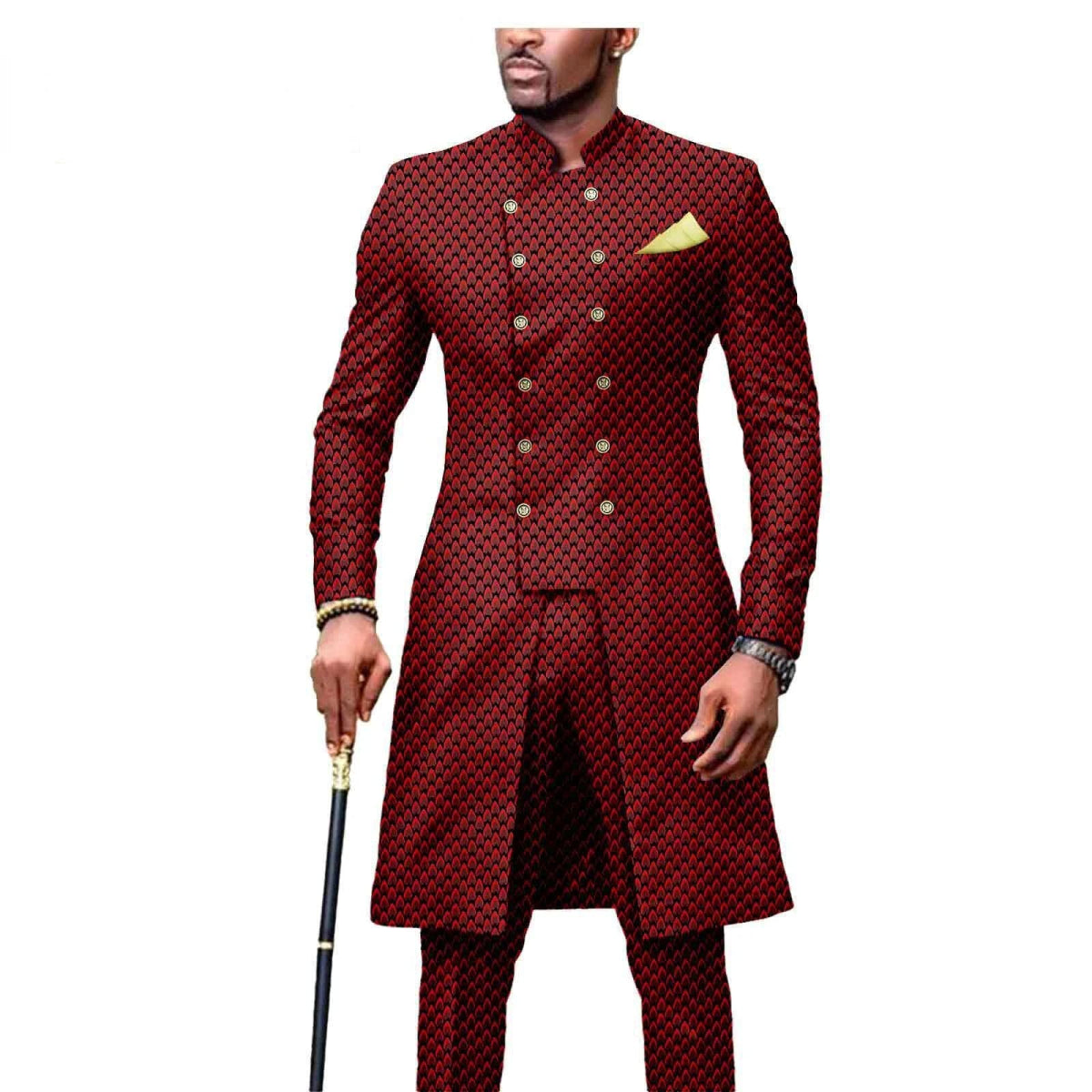 New Casual African Fashion Men's Suit Slim Two - piece Set спортивный костюм мужской Pant Sets Ropa Para Hombres suits for men - SHOWLU FASHION STORE