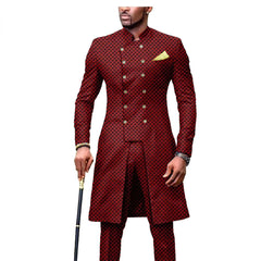 New Casual African Fashion Men's Suit Slim Two - piece Set спортивный костюм мужской Pant Sets Ropa Para Hombres suits for men - SHOWLU FASHION STORE