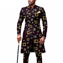 New Casual African Fashion Men's Suit Slim Two - piece Set спортивный костюм мужской Pant Sets Ropa Para Hombres suits for men - SHOWLU FASHION STORE