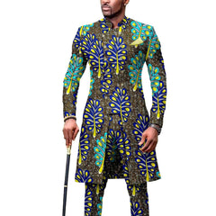 New Casual African Fashion Men's Suit Slim Two - piece Set спортивный костюм мужской Pant Sets Ropa Para Hombres suits for men - SHOWLU FASHION STORE