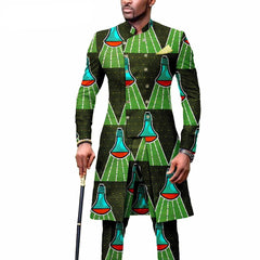 New Casual African Fashion Men's Suit Slim Two - piece Set спортивный костюм мужской Pant Sets Ropa Para Hombres suits for men - SHOWLU FASHION STORE