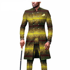 New Casual African Fashion Men's Suit Slim Two - piece Set спортивный костюм мужской Pant Sets Ropa Para Hombres suits for men - SHOWLU FASHION STORE