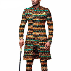 New Casual African Fashion Men's Suit Slim Two - piece Set спортивный костюм мужской Pant Sets Ropa Para Hombres suits for men - SHOWLU FASHION STORE