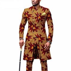 New Casual African Fashion Men's Suit Slim Two - piece Set спортивный костюм мужской Pant Sets Ropa Para Hombres suits for men - SHOWLU FASHION STORE