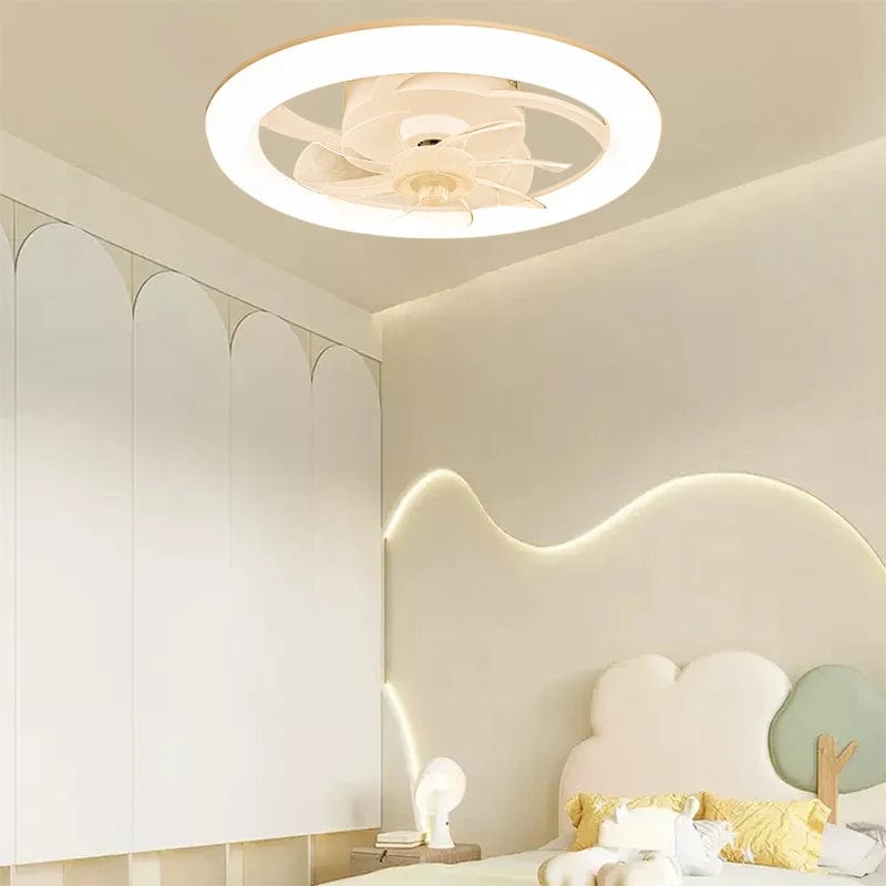 New Ceiling Fan Light Living Room Bedroom Modern and Simple Home Intelligent Remote Control Restaurant LED Fan Light - SHOWLU FASHION STORE