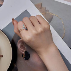New Elegant Silver Color Hummingbird Opening Ring Colorful Zircon Adjustable Rings for Women Wedding Party Jewelry Birthday Gift - SHOWLU FASHION STORE