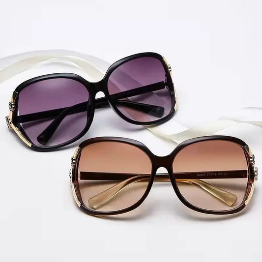 New Large Frame Circular Shape Sunglasses Women's Brand Designer Fashion Sun Glasses Women Driving Eyewear UV400 Oculos De Sol - SHOWLU FASHION STORE