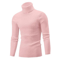 New Men's Turtleneck Sweater Casual Men's Knitted Sweater Warm Fitness Men Pullovers Tops - SHOWLU FASHION STORE