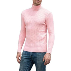 New Men's Turtleneck Sweater Casual Men's Knitted Sweater Warm Fitness Men Pullovers Tops - SHOWLU FASHION STORE