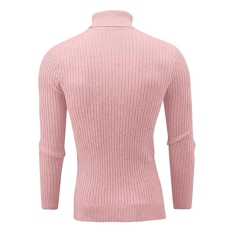 New Men's Turtleneck Sweater Casual Men's Knitted Sweater Warm Fitness Men Pullovers Tops - SHOWLU FASHION STORE