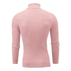 New Men's Turtleneck Sweater Casual Men's Knitted Sweater Warm Fitness Men Pullovers Tops - SHOWLU FASHION STORE