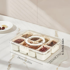 Organize Your Snacks on - the - go with Our Divided Serving Tray - SHOWLU FASHION STORE