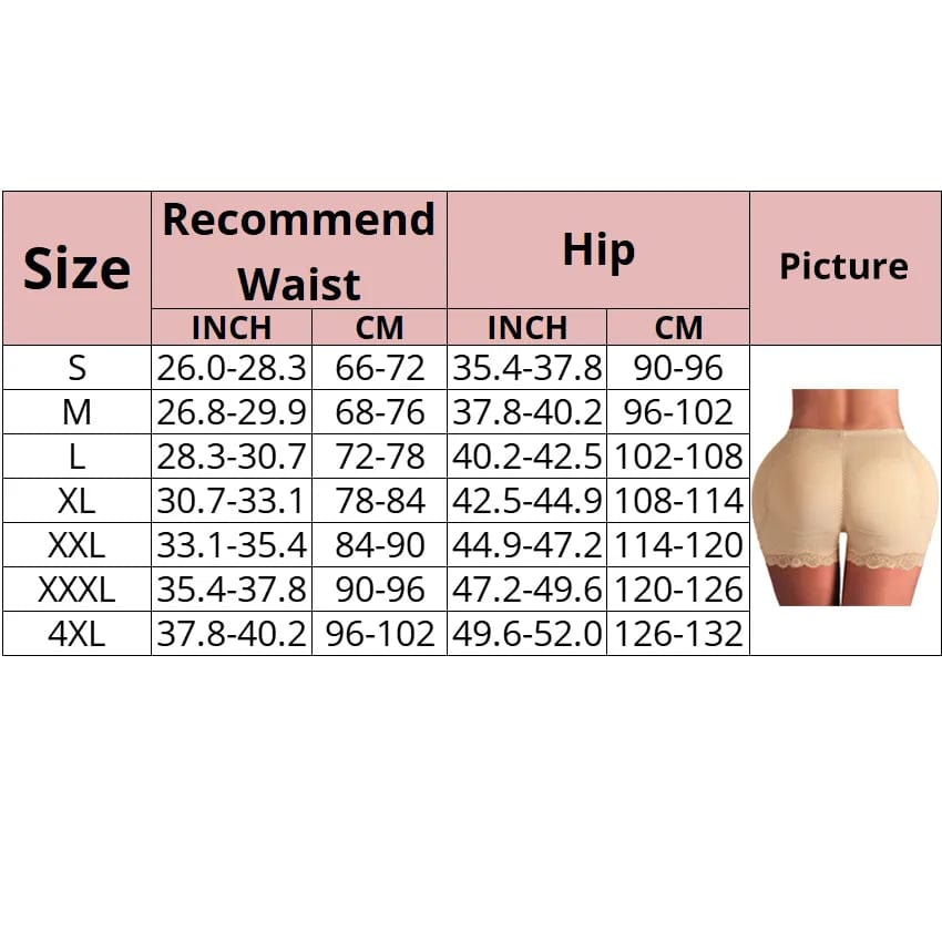 Padded Butt lifter Corrective Underwear Butt Enhancer Body Shaper Modeling Strap Fake Hip Shapwear Underwear Push Up Panties - SHOWLU FASHION STORE