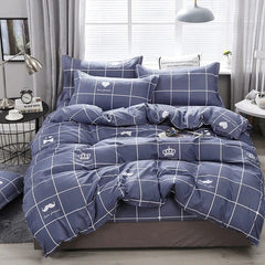 Palm Leaf Comforter Cover Black and White Bedding Set for Kids Teens Adult Women, Leaves Duvet Covers Reversible Quilt Cover Set - SHOWLU FASHION STORE