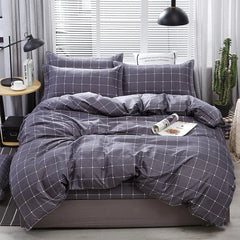 Palm Leaf Comforter Cover Black and White Bedding Set for Kids Teens Adult Women, Leaves Duvet Covers Reversible Quilt Cover Set - SHOWLU FASHION STORE