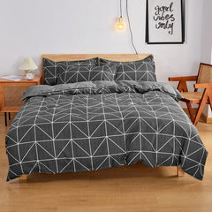 Palm Leaf Comforter Cover Black and White Bedding Set for Kids Teens Adult Women, Leaves Duvet Covers Reversible Quilt Cover Set - SHOWLU FASHION STORE
