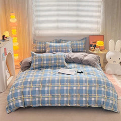 Palm Leaf Comforter Cover Black and White Bedding Set for Kids Teens Adult Women, Leaves Duvet Covers Reversible Quilt Cover Set - SHOWLU FASHION STORE