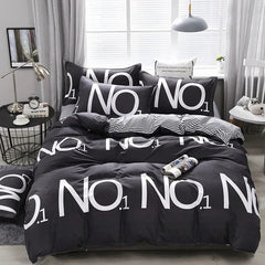 Palm Leaf Comforter Cover Black and White Bedding Set for Kids Teens Adult Women, Leaves Duvet Covers Reversible Quilt Cover Set - SHOWLU FASHION STORE