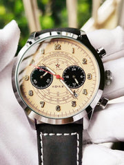 Pilot 1963 Watch Multifunctional Luminous Quartz Flight Aviation Men 1901 Chronometer Unique Retro Tough Guy Military Wistwatch - SHOWLU FASHION STORE