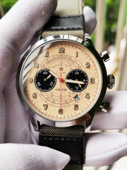 Pilot 1963 Watch Multifunctional Luminous Quartz Flight Aviation Men 1901 Chronometer Unique Retro Tough Guy Military Wistwatch - SHOWLU FASHION STORE