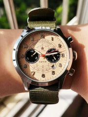 Pilot 1963 Watch Multifunctional Luminous Quartz Flight Aviation Men 1901 Chronometer Unique Retro Tough Guy Military Wistwatch - SHOWLU FASHION STORE