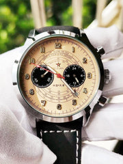 Pilot 1963 Watch Multifunctional Luminous Quartz Flight Aviation Men 1901 Chronometer Unique Retro Tough Guy Military Wistwatch - SHOWLU FASHION STORE