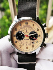Pilot 1963 Watch Multifunctional Luminous Quartz Flight Aviation Men 1901 Chronometer Unique Retro Tough Guy Military Wistwatch - SHOWLU FASHION STORE