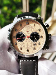 Pilot 1963 Watch Multifunctional Luminous Quartz Flight Aviation Men 1901 Chronometer Unique Retro Tough Guy Military Wistwatch - SHOWLU FASHION STORE