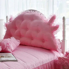 Pink Jacquard Satin Bedspread Bedding Set Luxury Princess Wedding Bed Set Lace Ruffle Duvet Cover Bed Skirt Pillowcases Cotton - SHOWLU FASHION STORE