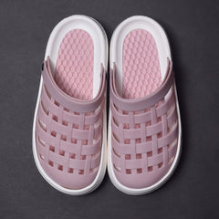 Platform Coros Shoes Women's Black Non Slip Nurse Closed Toe Sandals Outdoor Water Office Half Sandals - SHOWLU FASHION STORE