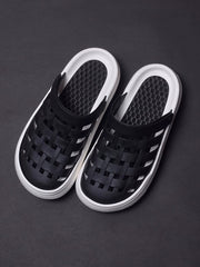 Platform Coros Shoes Women's Black Non Slip Nurse Closed Toe Sandals Outdoor Water Office Half Sandals - SHOWLU FASHION STORE