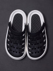 Platform Coros Shoes Women's Black Non Slip Nurse Closed Toe Sandals Outdoor Water Office Half Sandals - SHOWLU FASHION STORE