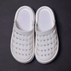 Platform Coros Shoes Women's Black Non Slip Nurse Closed Toe Sandals Outdoor Water Office Half Sandals - SHOWLU FASHION STORE