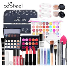 POPFEEL All In One Makeup Kit for Women Full Kit Set, All in One Makeup Sets Include Eyebrow Eyeliner Eyeshadow - SHOWLU FASHION STORE