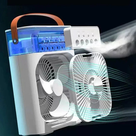Portable 3 In 1 Fan AIr Conditioner Household Small Air Cooler LED Night Lights Humidifier Air Adjustment Home Fans Dropshipping - SHOWLU FASHION STORE