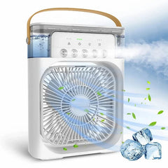 Portable 3 In 1 Fan AIr Conditioner Household Small Air Cooler LED Night Lights Humidifier Air Adjustment Home Fans Dropshipping - SHOWLU FASHION STORE