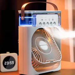 Portable 3 In 1 Fan AIr Conditioner Household Small Air Cooler LED Night Lights Humidifier Air Adjustment Home Fans Dropshipping - SHOWLU FASHION STORE