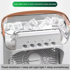 Portable 3 In 1 Fan AIr Conditioner Household Small Air Cooler LED Night Lights Humidifier Air Adjustment Home Fans Dropshipping - SHOWLU FASHION STORE