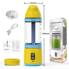 Portable Blender 700ML Electric Juicer machine Fruit Mixer USB Rechargeable Milkshake Smoothie Mini Blender kitchen acceesories - SHOWLU FASHION STORE