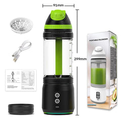 Portable Blender 700ML Electric Juicer machine Fruit Mixer USB Rechargeable Milkshake Smoothie Mini Blender kitchen acceesories - SHOWLU FASHION STORE