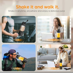 Portable Blender 700ML Electric Juicer machine Fruit Mixer USB Rechargeable Milkshake Smoothie Mini Blender kitchen acceesories - SHOWLU FASHION STORE