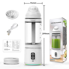 Portable Blender 700ML Electric Juicer machine Fruit Mixer USB Rechargeable Milkshake Smoothie Mini Blender kitchen acceesories - SHOWLU FASHION STORE